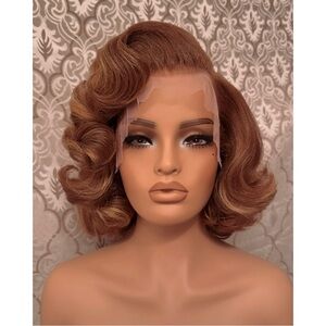 Brown Starlet Lacefront Wig with Blonde Highlights